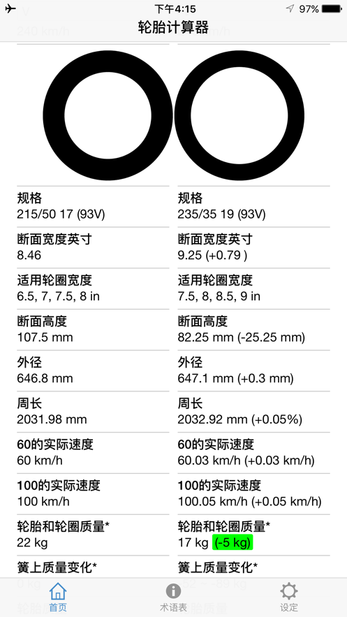 轮胎计算器手机版下载 v1.0