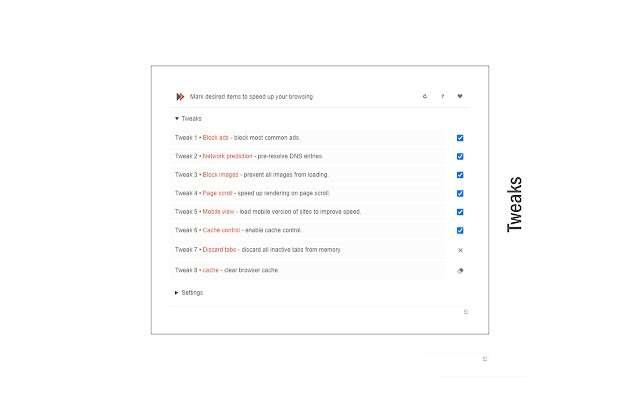 网页加载优化插件Speed Tweaks 0.1.5 绿色版