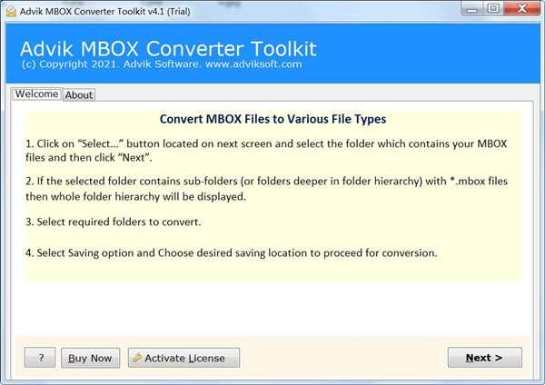 Advik MBOX Converter Toolkit(MBOX文件转换)官方版 4.1 多语免费版