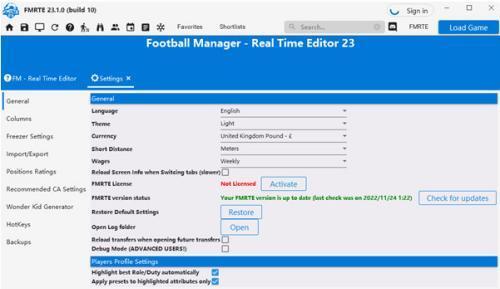 FMRTE23(足球经理2023核武工具)电脑版 23.1.0 官方最新版