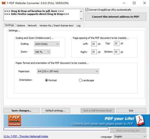 7-PDF Website Converter(网页转换PDF) 3.0.0.184 官方免费版