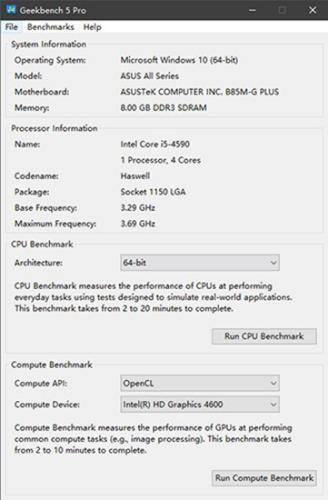 Geekbench 5（跑分测试软件）电脑版 5.5.1官方最新版