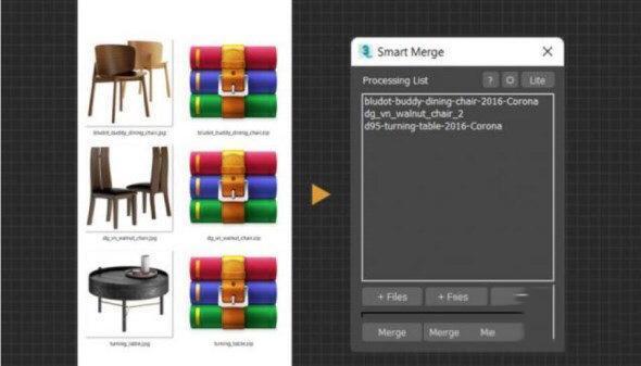 Smart Merge(3DS MAX多模型导入合并插件) 1.99 最新免费版